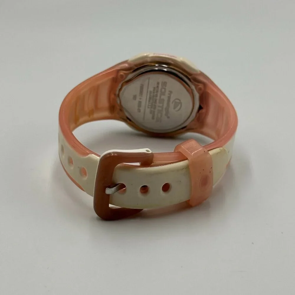 Freestyle Solstice Digital Watch Women Pink Cream 35MM Square Dial New Battery